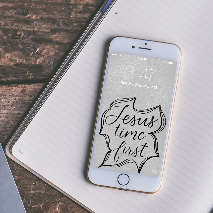 phone with lockscreen and journal on desk pexels photo by Jessica Lewis | Lettering for Jesus wallpapers
